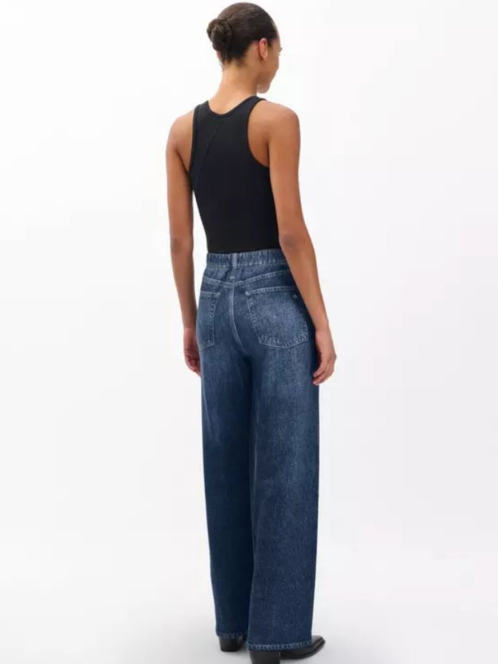 rag & bone rb Miramar Pull-On Wide Leg Jean - Picture 3 of 7